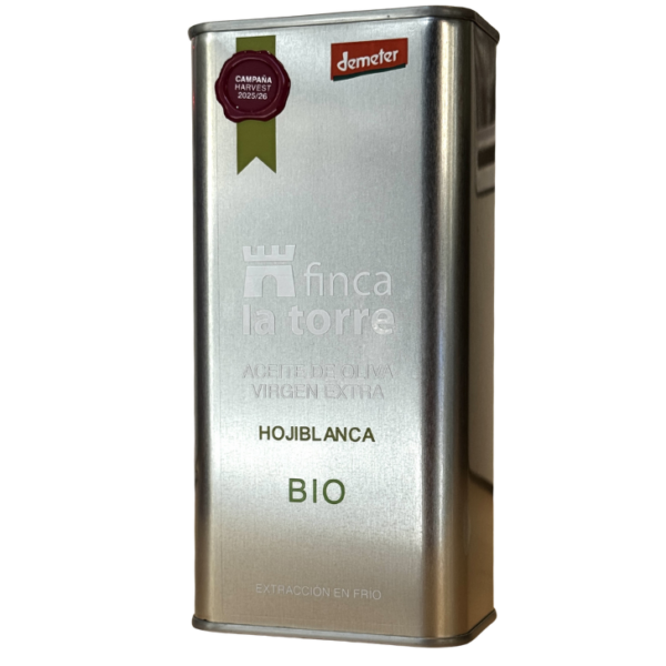 Finca La Torre - Selección - Hojiblanca - Deméter - Lata - Aceite de oliva virgen extra 500 ml
