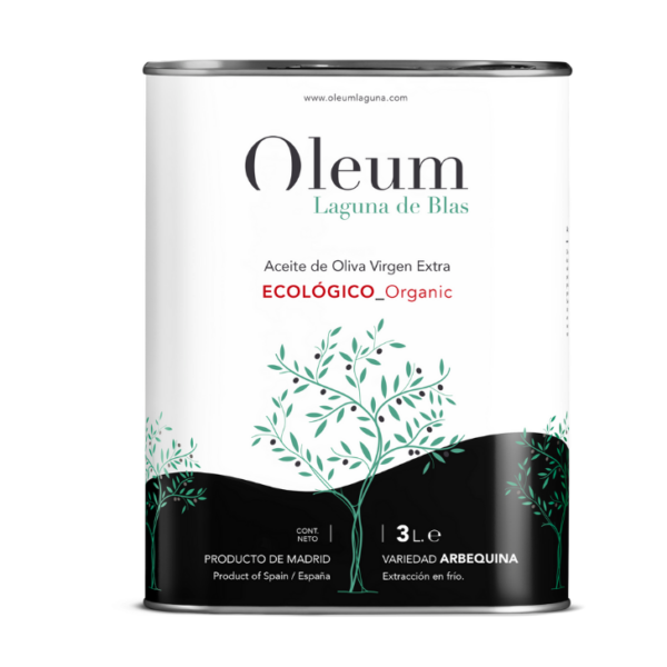 Oleum Laguna de Blas - Arbequina - Ecológico - Aceite de oliva virgen extra 3 litros